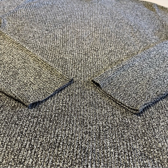 Karen Scott Petites Mock Turtleneck Sweater Grey Triblend Cotton - Picture 5 of 11